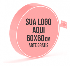 Placa Rendonda de Acrílico - 60x60 Acrílico 2.4 Redondo Escolha as cores Sem Revestimento Base horizontal 